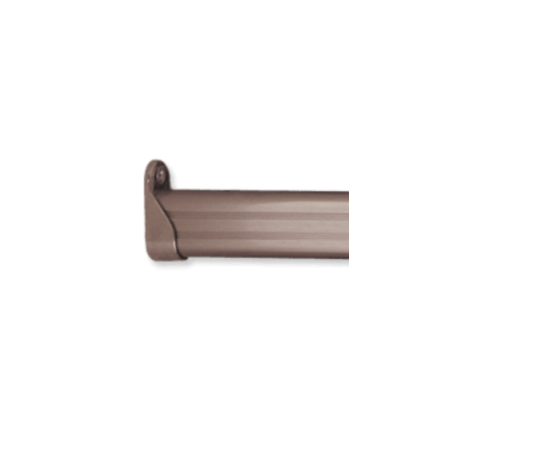Ebco MS Wardrobe Rail Bracket - Metal Support for Hanging Rods, 1 Set (2 Nos), Nickel Plated, WRF-B2