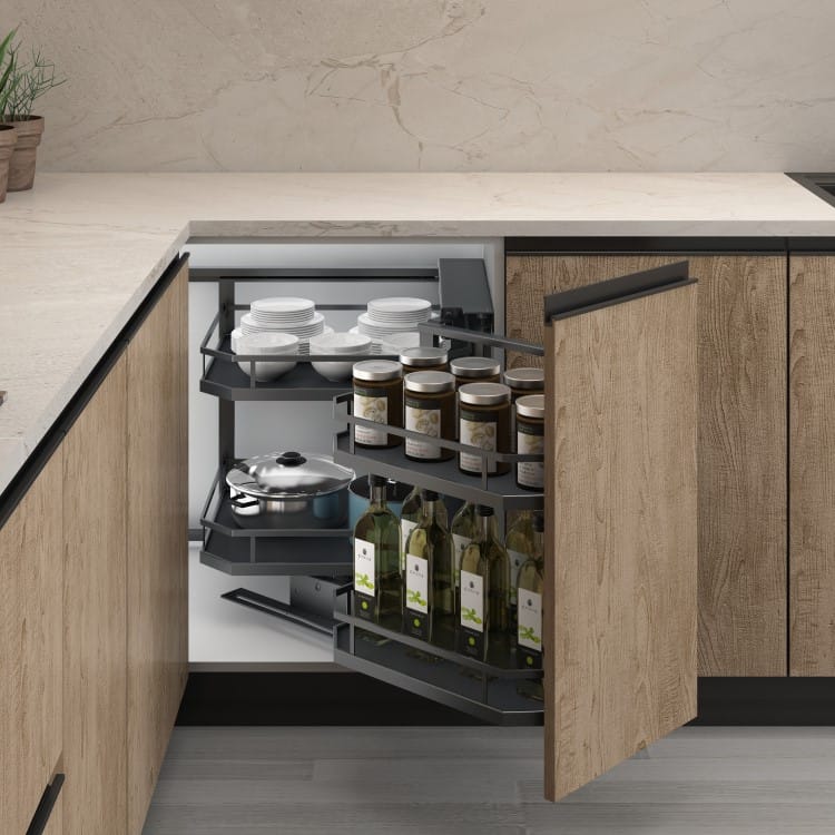 Ebco Magic Corner Max 90, Single Pullout