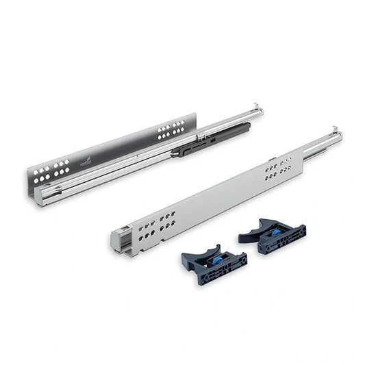 Hettich Quadro-V6 Drawer Runners, Full Extension, 30 Kgs Capacity, Silent System