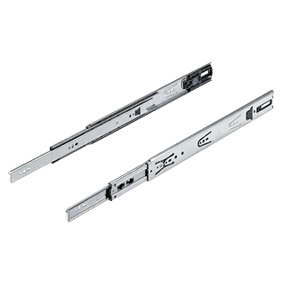Hettich KA 4732 Telescopic Channel, Soft Close, 35 kg Capacity, Zinc