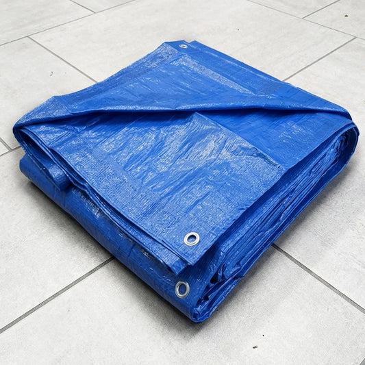 Generic Blue Tarpaulin (Tirpal), 110 GSM, 15 x 12 Feet, Waterproof Protective Sheet