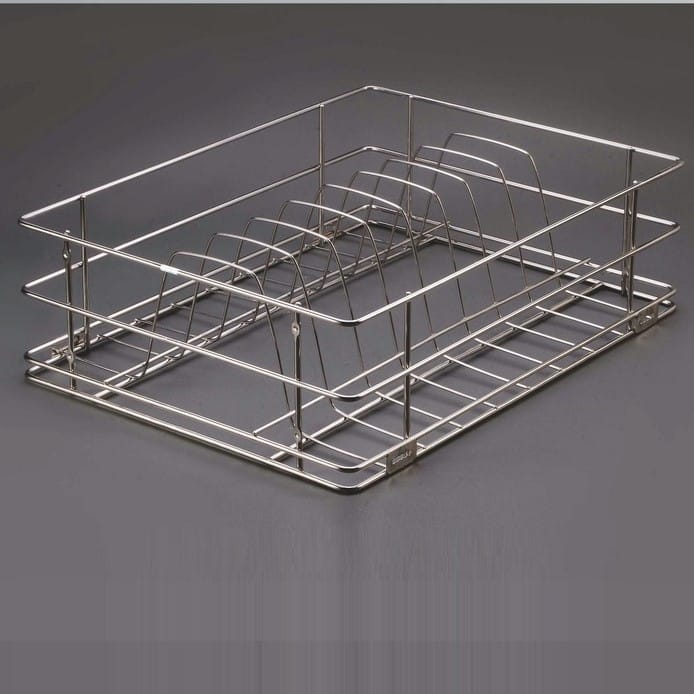 Ebco Thali Kitchen Basket, SS304, 200mm Height, 505mm Depth